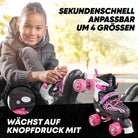 Apollo - Super Quad größenverstellbare verstellbare Rollschuhe für Kinder - Pink -