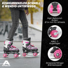 Apollo - Super Quad größenverstellbare verstellbare Rollschuhe für Kinder - Pink -