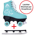 Apollo - Superskate 2 in 1, Multiskates, Rollschuhe & Schlittschuhe für Damen und Kinder -