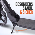 Apollo - High End Scooter Erwachsene - "Tornado 2.0" Cityroller Kinder ab 7 Jahre - Schwarz Silber