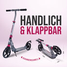 Apollo - High End Scooter Erwachsene - "Tornado 2.0" Cityroller Kinder ab 7 Jahre - Grau Pink