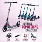 Apollo - High End Scooter Erwachsene - "Tornado 2.0" Cityroller Kinder ab 7 Jahre - Grau Pink