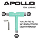 Apollo - Apollo T-Tool Schraubenschlüssel für Skateboards & Longboards - Mint