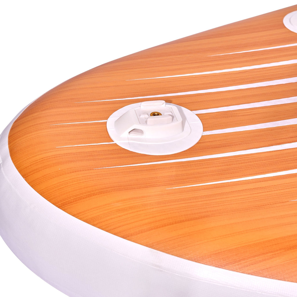 Apollo Funsport - SUP Board Komplett-Set Aufblasbares Stand Up Paddle Board - Wood - Wood White