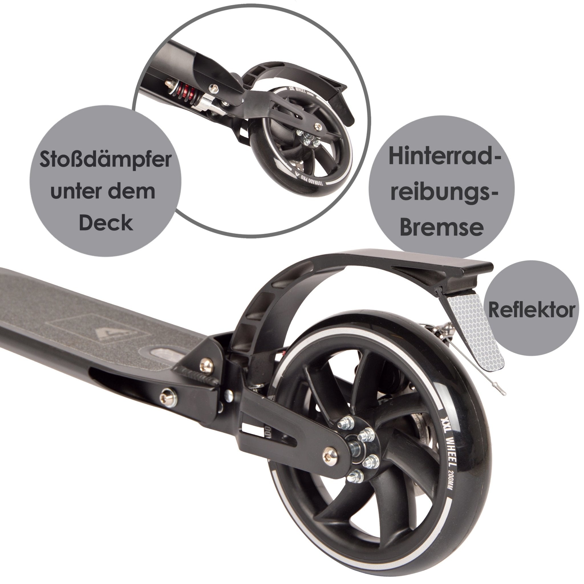 Apollo - High End Scooter Erwachsene - "Tornado 2.0" Cityroller Kinder ab 7 Jahre - Mint