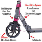 Apollo - High End Scooter Erwachsene - "Tornado 2.0" Cityroller Kinder ab 7 Jahre - Mint