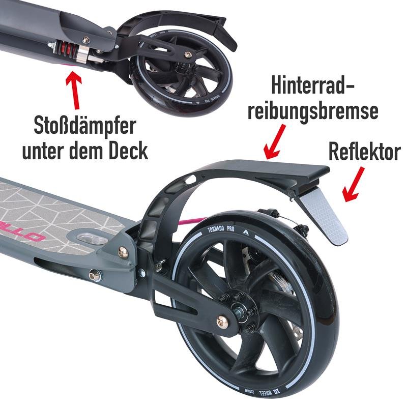 Apollo - High End Scooter Erwachsene - "Tornado 2.0" Cityroller Kinder ab 7 Jahre - Mint