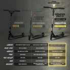 Apollo - High End Stunt Scooter - Genesis Pro X Competition mit ABEC 9 Kugellagern - Schwarz Gold