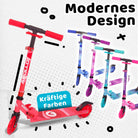 Apollo - Scooter LED - "Moonracer" City Scooter Kinder mit Federung - Rot