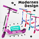 Apollo - Scooter LED - "Moonracer" City Scooter Kinder mit Federung - Violett