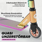 Apollo - Stunt Scooter - Genius Pro Robuster Kinder Scooter mit ABEC 9 Kugellager - Rainbow
