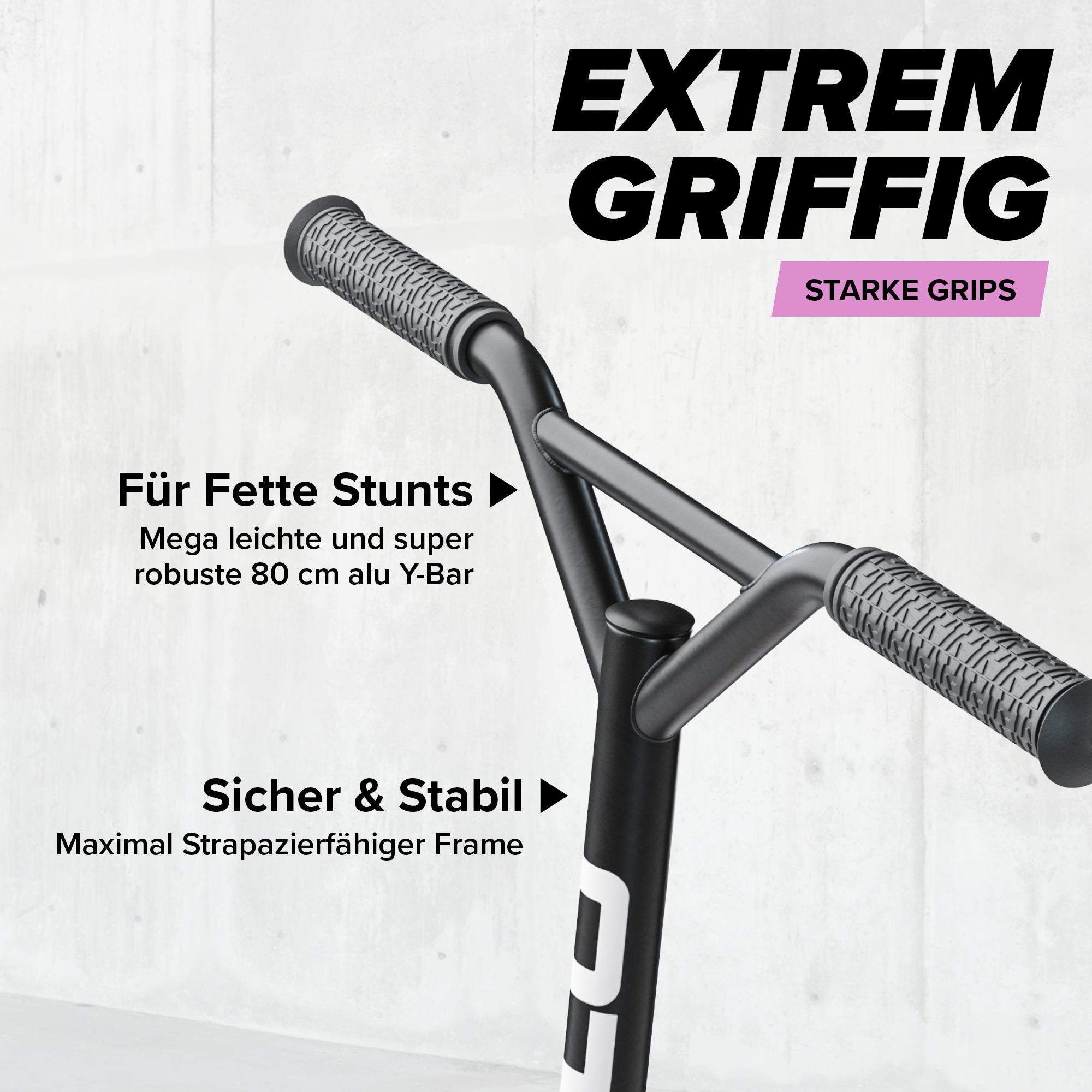 Apollo - Stunt Scooter - Genius Pro Robuster Kinder Scooter mit ABEC 9 Kugellager - Rainbow