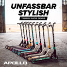 Apollo - Stunt Scooter - Genius Pro Robuster Kinder Scooter mit ABEC 9 Kugellager - Rainbow