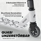 Apollo - Stunt Scooter - Genius Pro Robuster Kinder Scooter mit ABEC 9 Kugellager - White Skull