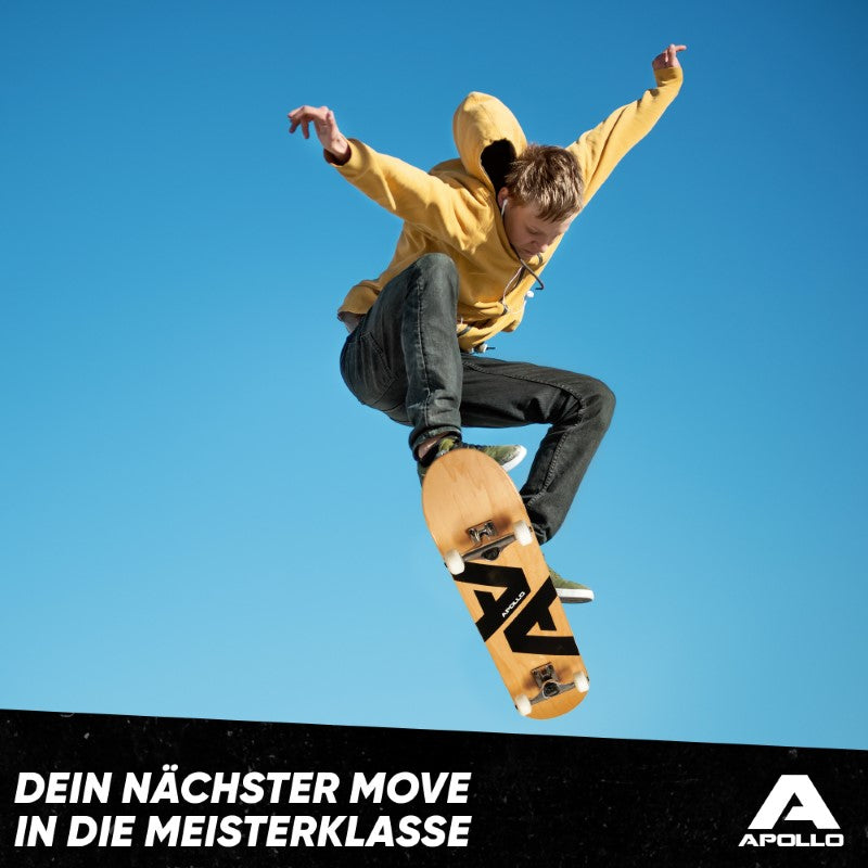 Apollo - Skateboard - A&A - 7-lagiges Holz-Komplettboard mit ABEC 7 -