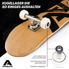 Apollo - Skateboard - A&A - 7-lagiges Holz-Komplettboard mit ABEC 7 -