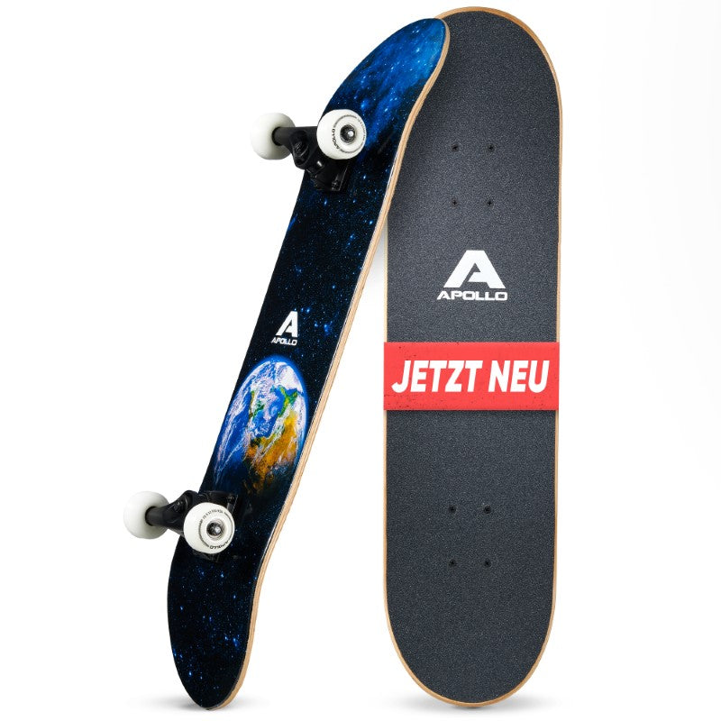 Apollo - Skateboard - Earth - 7-lagiges Holz-Komplettboard mit ABEC 7 -