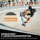 Apollo - Skateboard - Mosaik - 7-lagiges Holz-Komplettboard mit ABEC 7 -