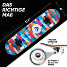 Apollo - Skateboard - Mosaik - 7-lagiges Holz-Komplettboard mit ABEC 7 -