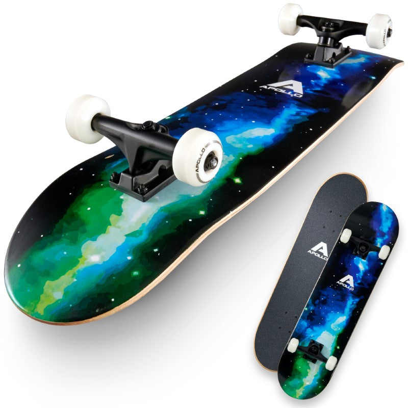 Apollo - Skateboard - Galaxy - 7-lagiges Holz-Komplettboard mit ABEC 7 -