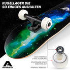 Apollo - Skateboard - Galaxy - 7-lagiges Holz-Komplettboard mit ABEC 7 -
