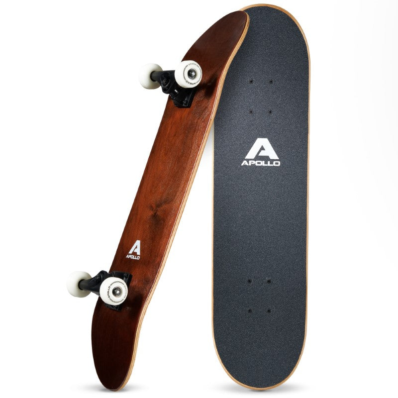 Apollo - Skateboard - Plain Wood - 7-lagiges Holz-Komplettboard mit ABEC 7 -