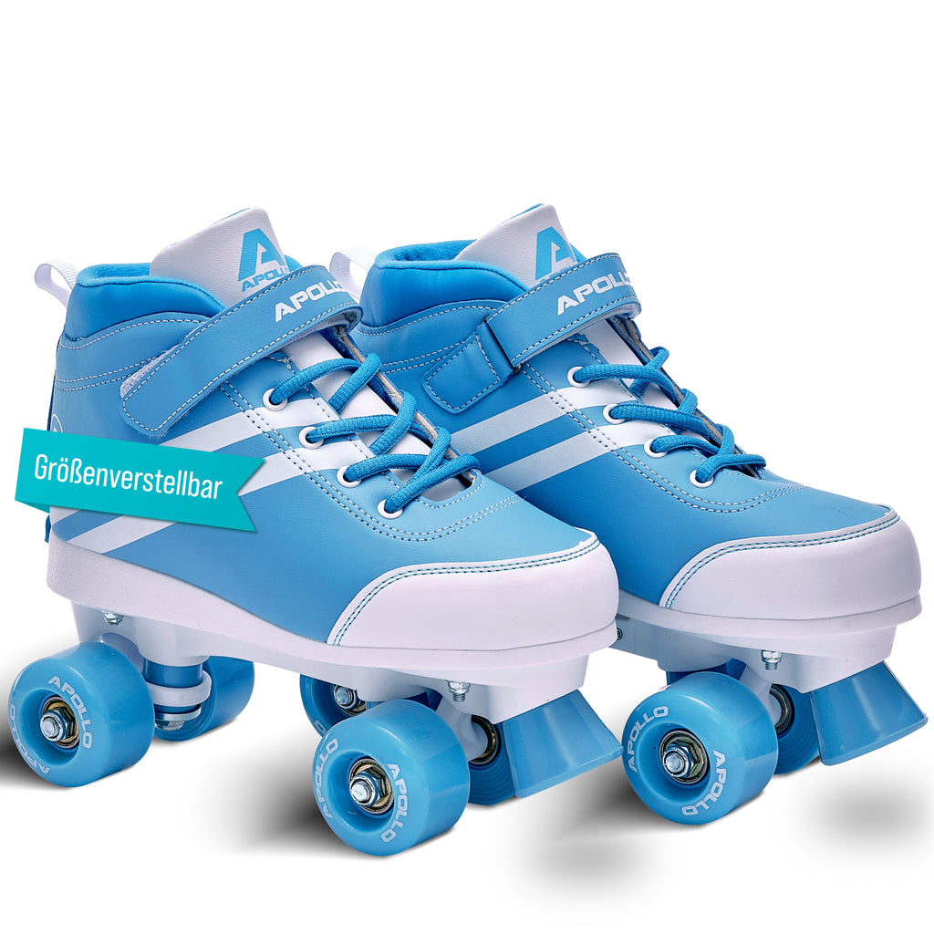 Apollo - Disco Roller Soft Boots größenverstellbare Rollschuhe für Kinder - Blueberry -