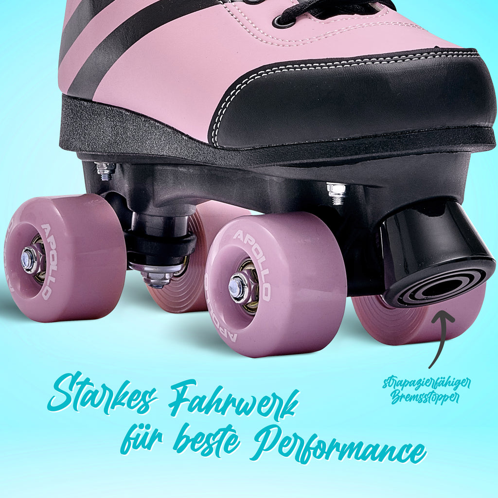 Apollo - Soft Boots größenverstellbare Rollschuhe für Kinder - Pink Revolution -
